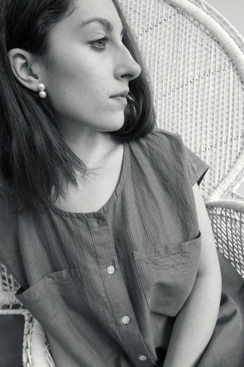 SASKIA DIEZ PEARL POP EARRINGS - 14K Gold