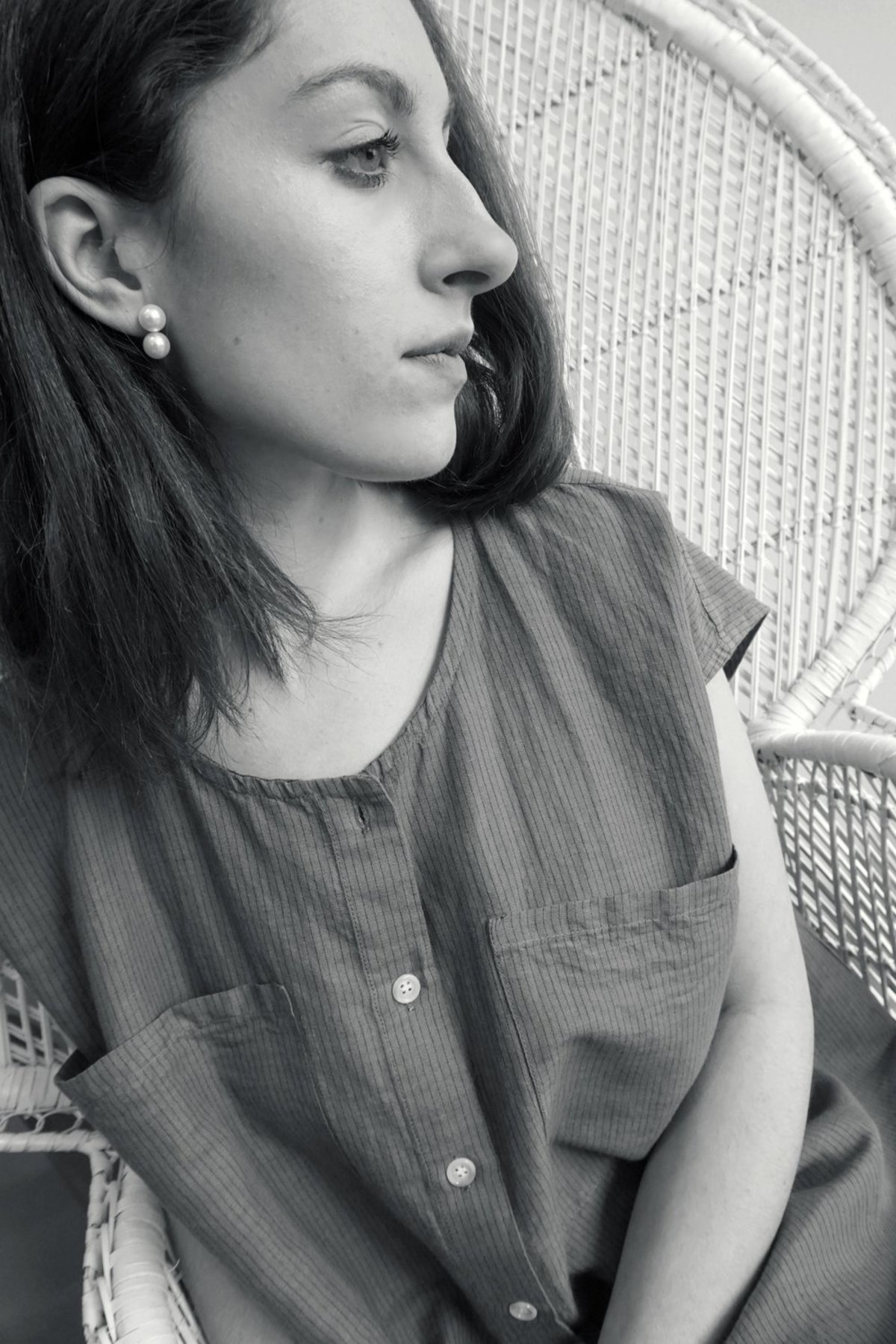 SASKIA DIEZ PEARL POP EARRINGS - 14K Gold - Image 3 of 4