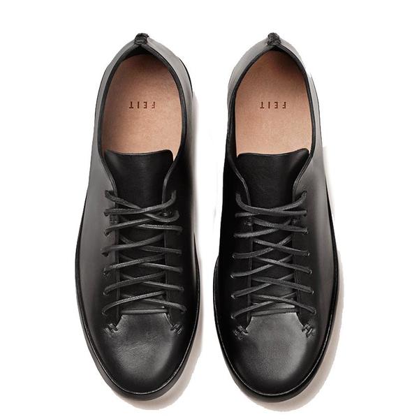 Feit Veg Tan Hand Sewn Low Sneaker - BLACK | Garmentory