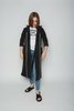 Sara Lanzi Short Sleeve Coat - Black - Thumbnail 5