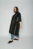 Sara Lanzi Short Sleeve Coat - Black - Thumbnail 6