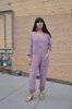 Happy French Gang Jumpsuit - Lavender - Thumbnail 4