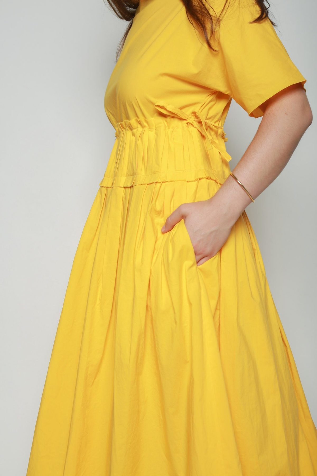 mustard yellow smock dress Smock And The City Mini Dress - Mustard