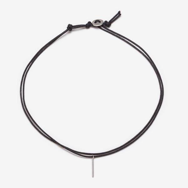 PILAR AGUECI RAY CHOKER - Black/Sterling Silver PILAR AGUECI RAY CHOKER - Black/Sterling Silver