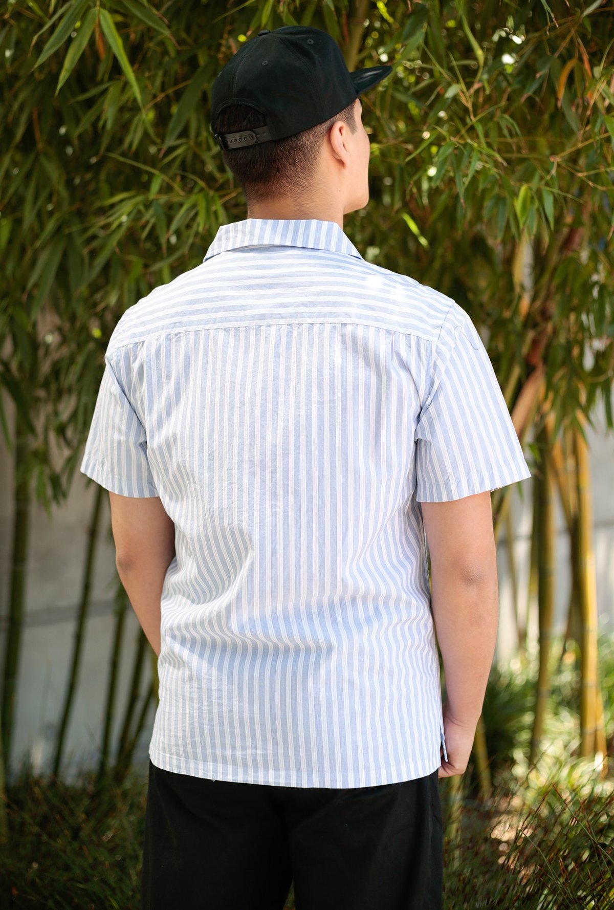 トップス OVY Stripe Open Collar Short SleeveShirt Stripe Open Collar Short Sleeve Shirt | OVY