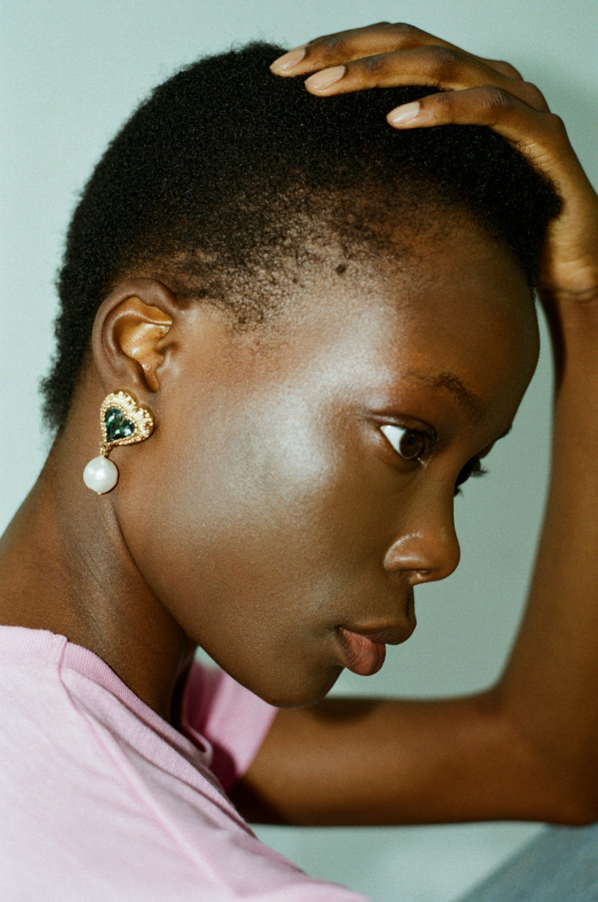 safsafu Gold Eden Love Earrings パールピアス