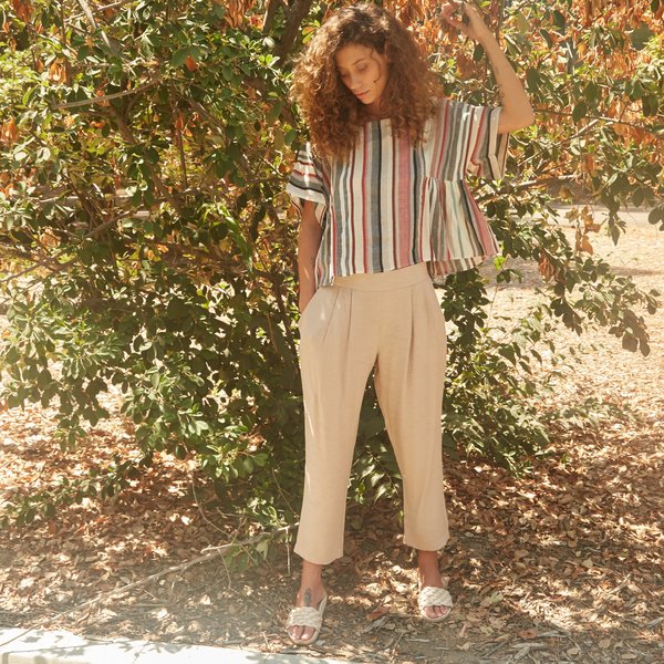 The Odells Pleat Front Pant - Sabbia The Odells Pleat Front Pant - Sabbia