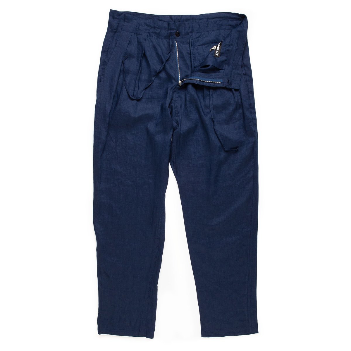 Monitaly Drop Crotch Pants - Navy - Image 2 of 4