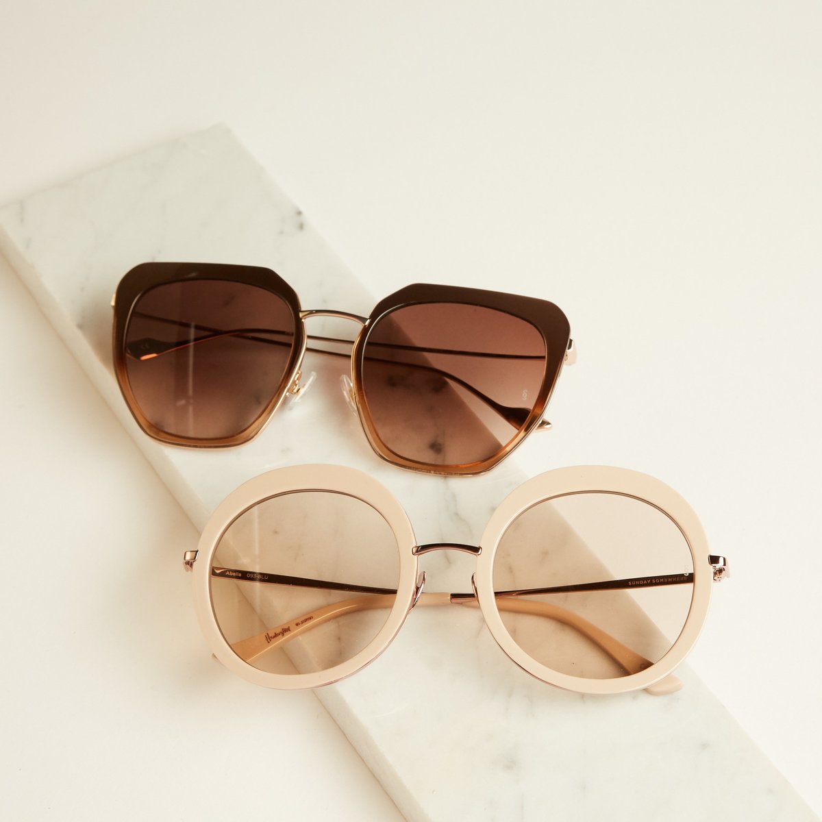 Sunday, Somewhere Abella Sunglasses - BLUSH | Garmentory