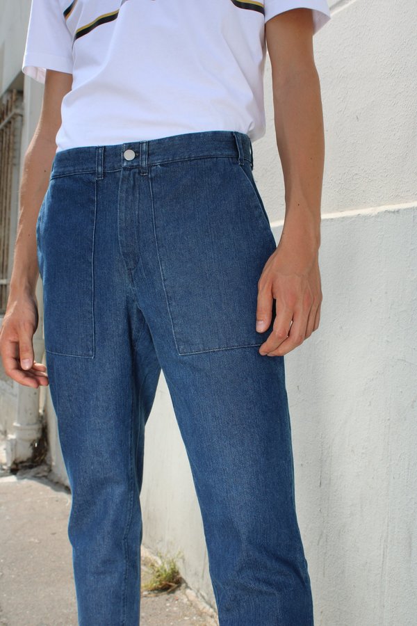 Unisex Basus Gone Pant - Light Denim Unisex Basus Gone Pant - Light Denim