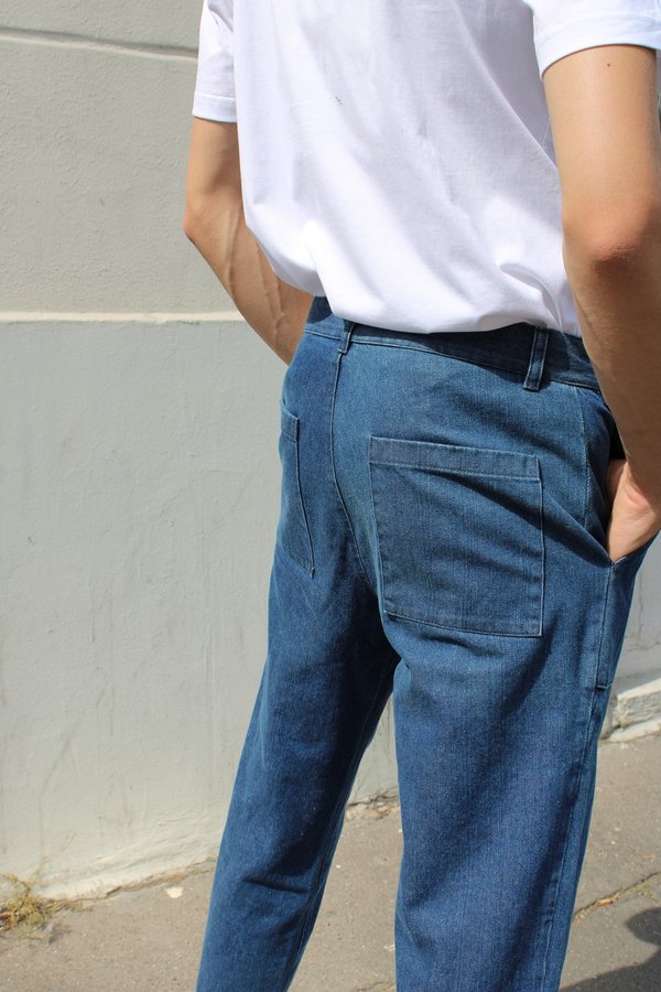 Unisex Basus Gone Pant - Light Denim Unisex Basus Gone Pant - Light Denim