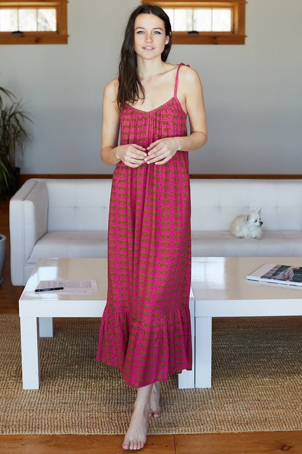 Emerson Fry India Summer Dress in Pink Cheetah | Garmentory