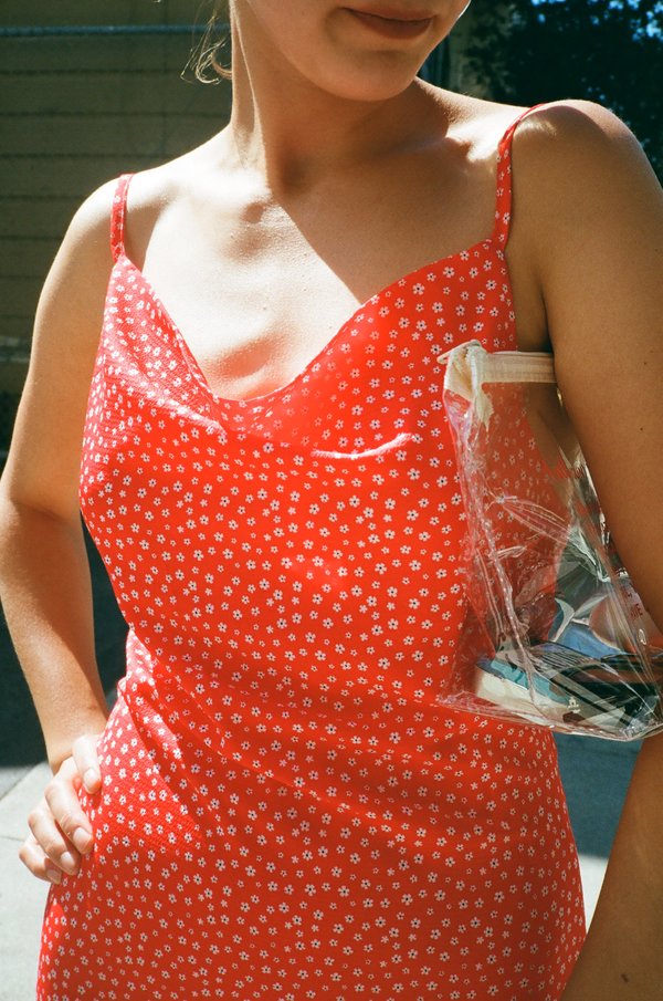 Charlie Holiday Penelope Slip Dress - Red Daisy | Garmentory