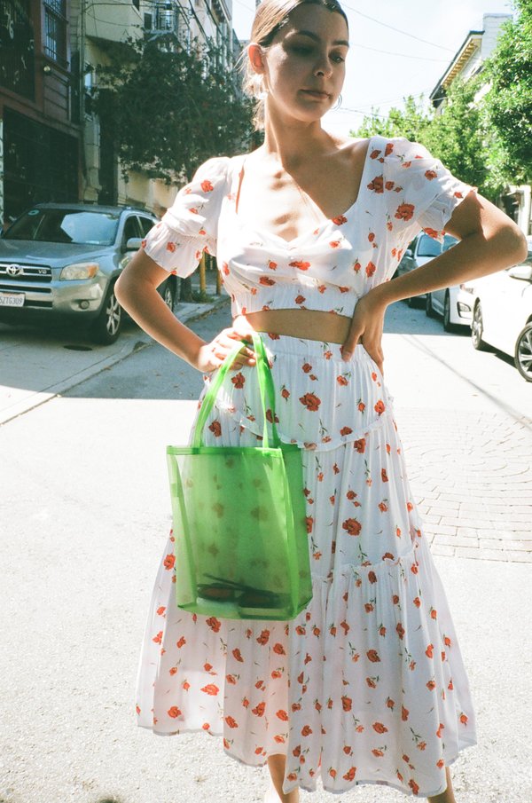 Charlie Holiday Valentine Skirt - Floral on Garmentory