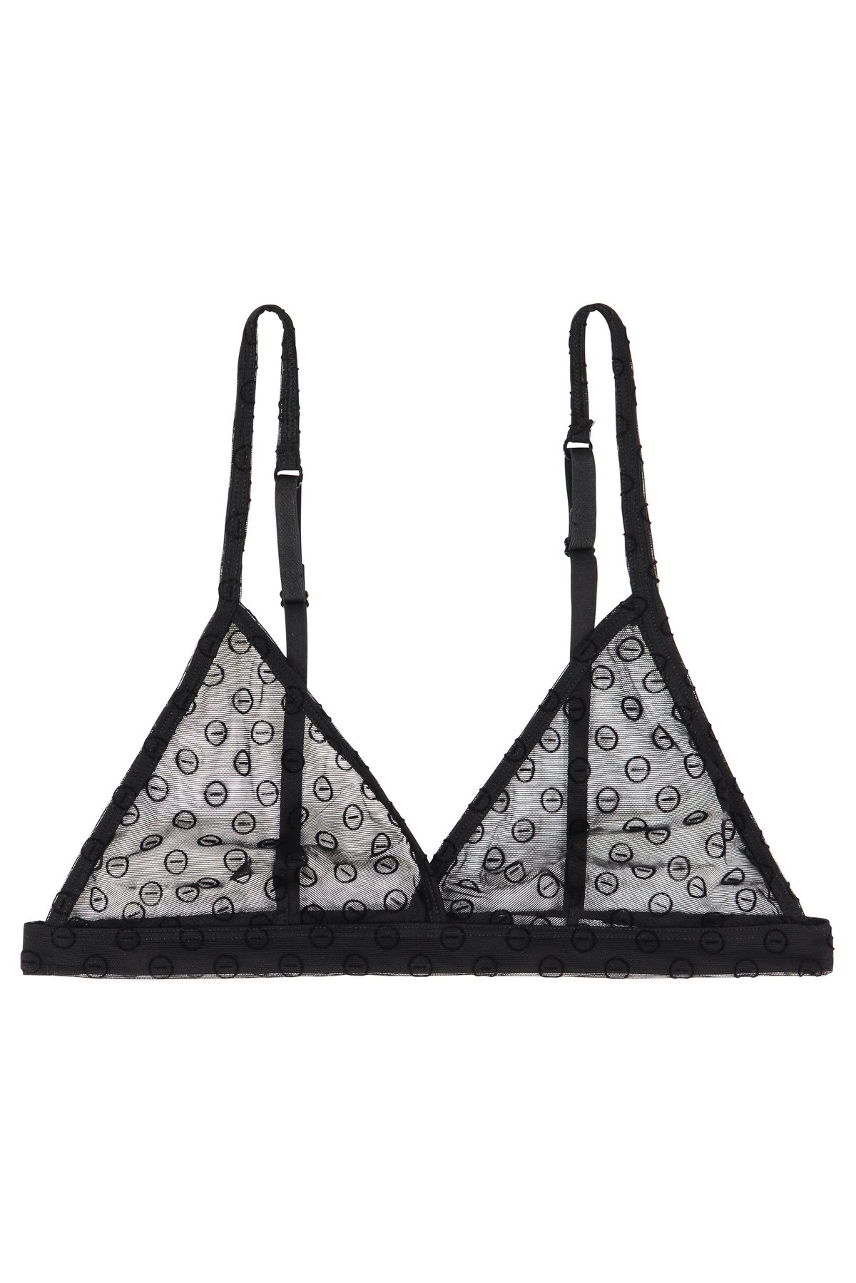 The Great Eros Eros Triangle Bralette - Black - Image 1 of 3