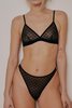 The Great Eros Eros Triangle Bralette - Black - Thumbnail 2
