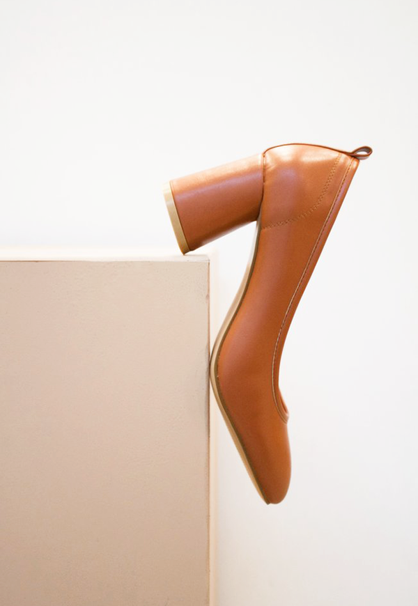 Collection & Co Angelica Block Heel - Tan Collection & Co Angelica Block Heel - Tan