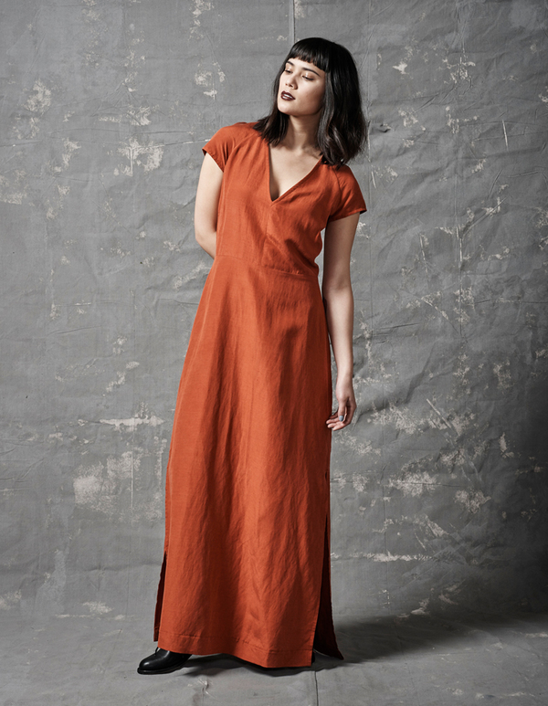 golden rust dress Rustic Baroque Charm Dress M