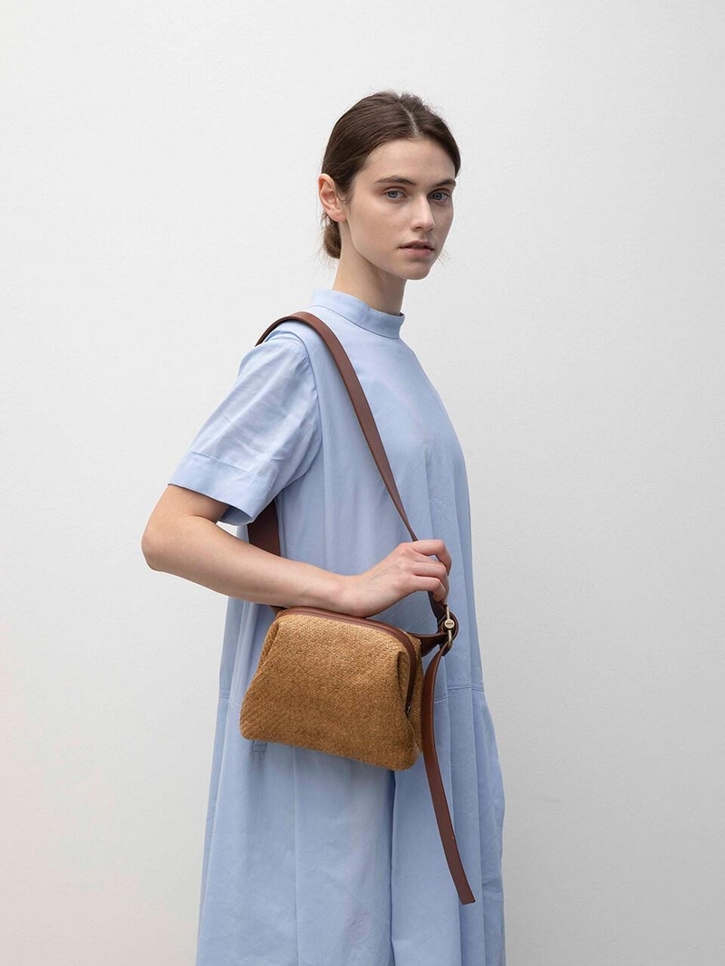 Osoi Mini Brot Wood Pulp Bag - Light Brown | Garmentory