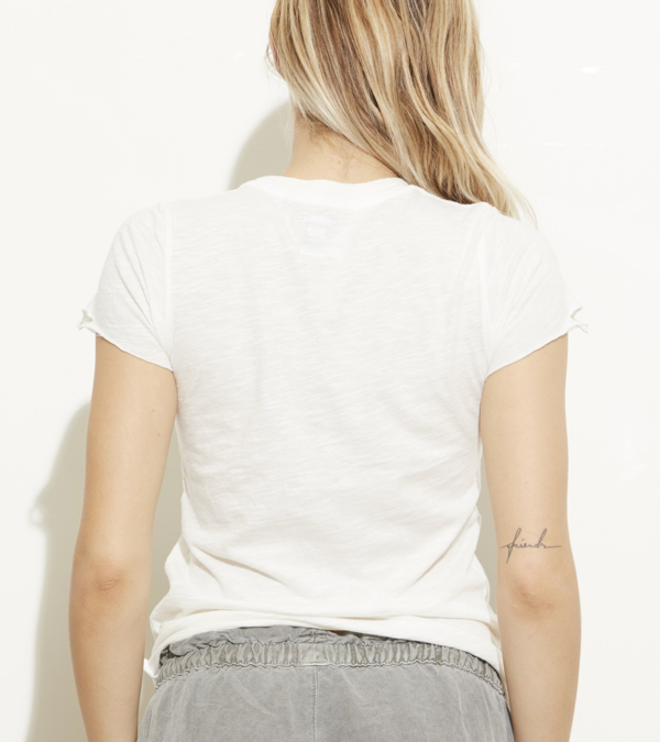 NSF June tee - White/Denim pocket NSF June tee - White/Denim pocket