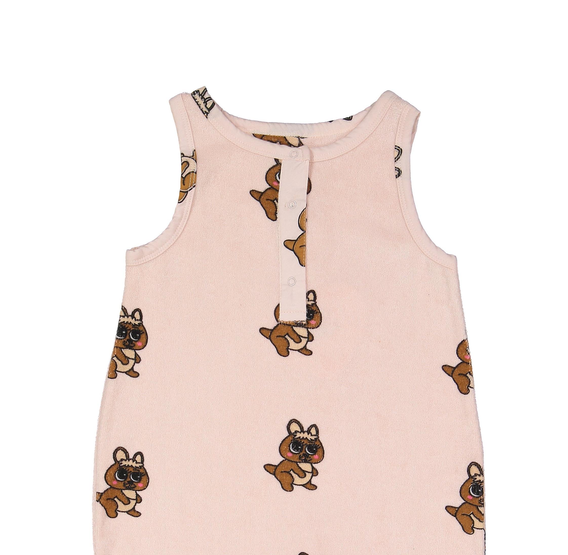 Hugo Loves Tiki Caguro Terry Long Romper Brown Garmentory