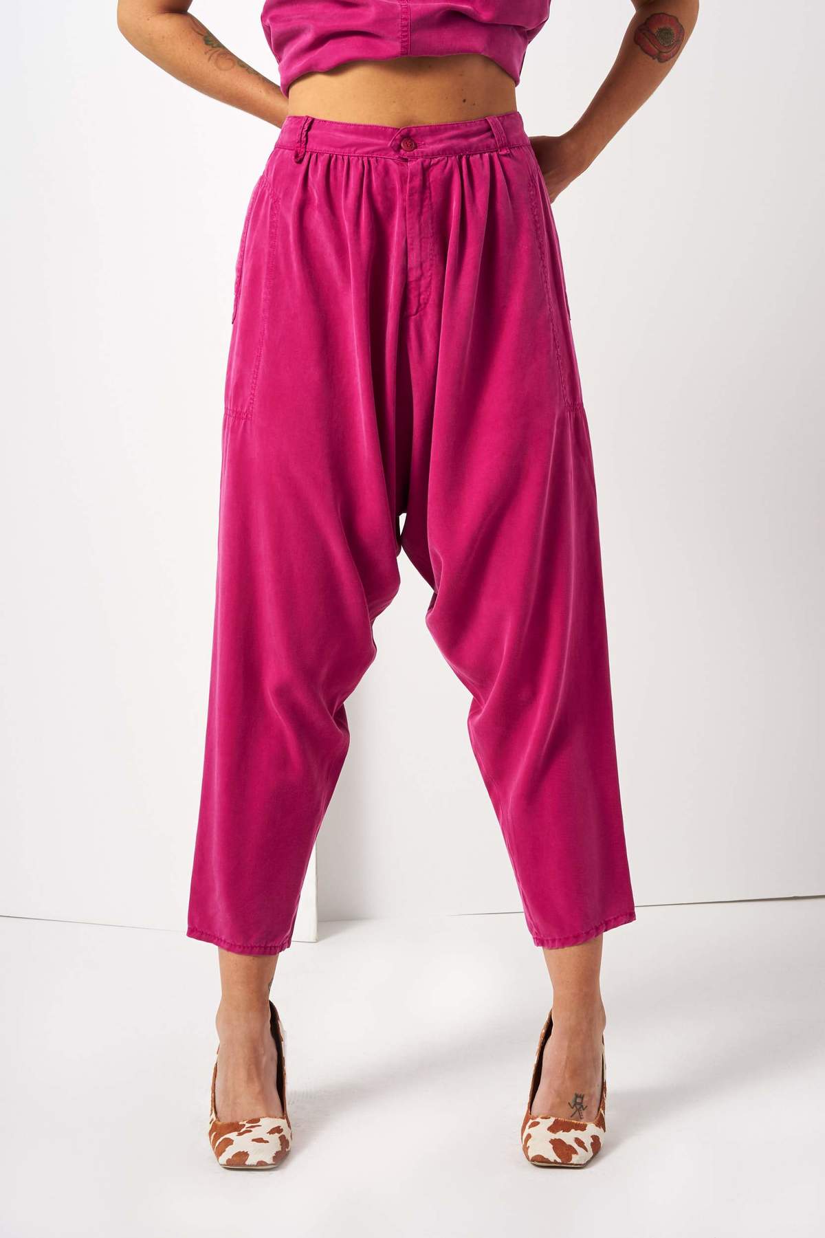 Reality Studio Hicham Trousers - Raspberry - Image 1 of 4