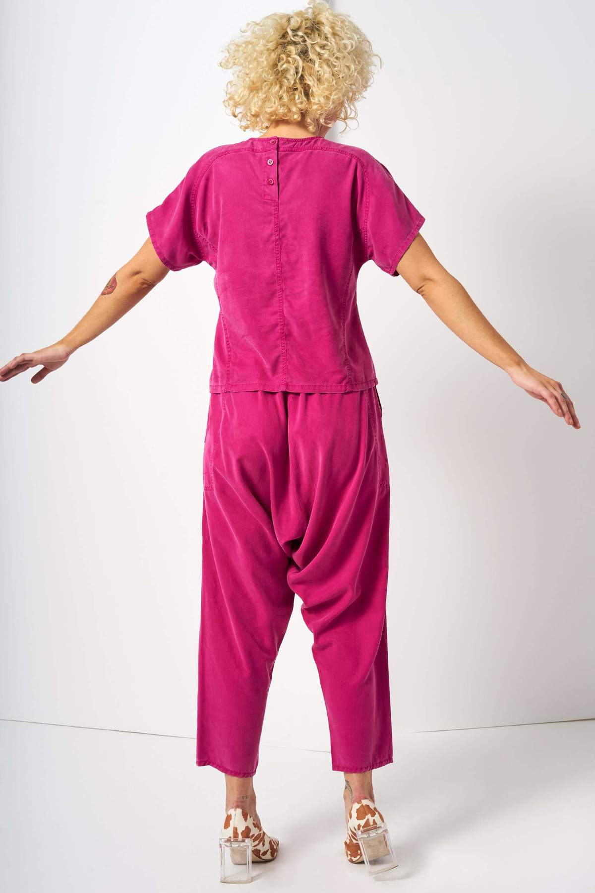Reality Studio Hicham Trousers - Raspberry - Image 3 of 4