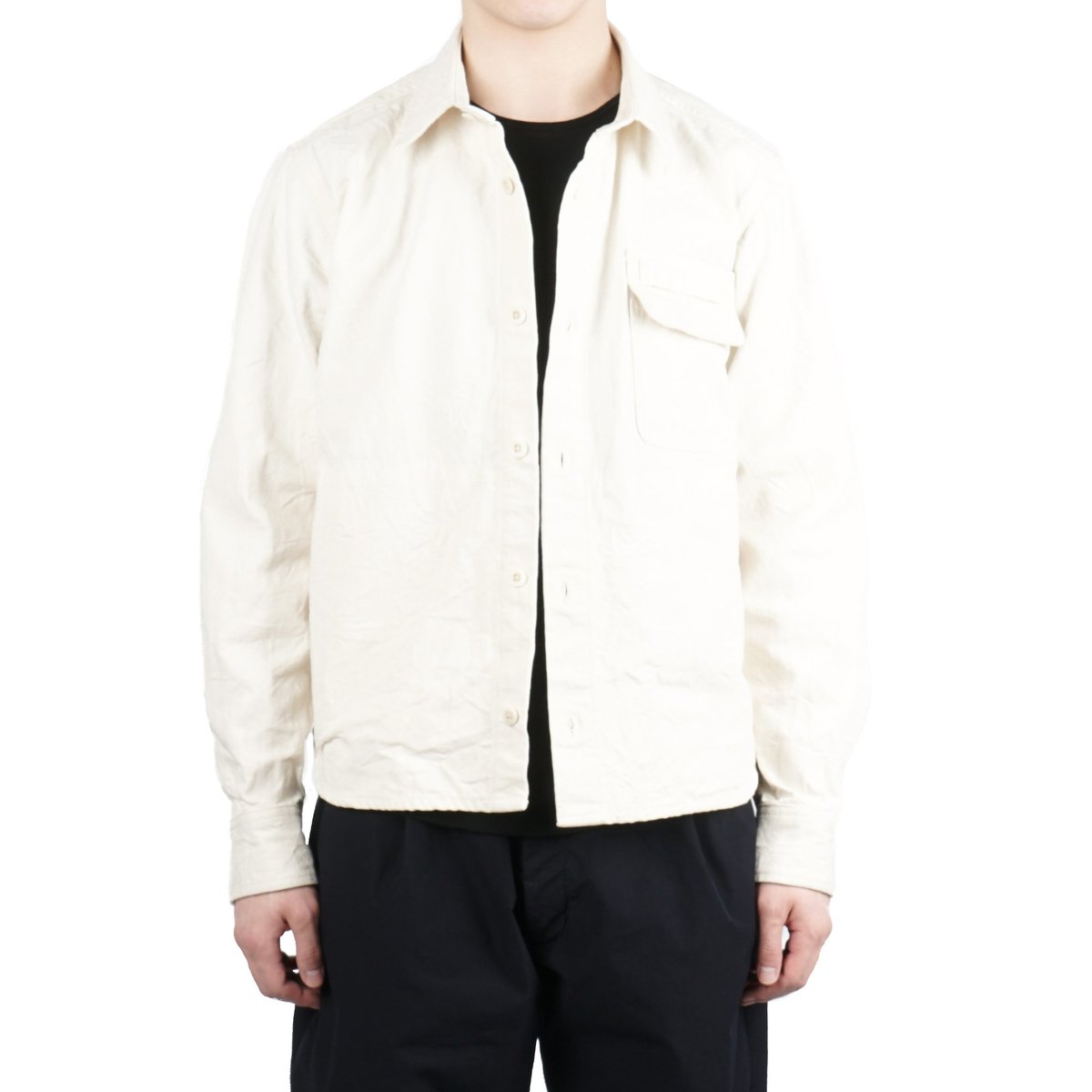  peak Okayama OX Shirts コットンジャケット Snow Peak OKAYAMA OX WORK SHIRT - ECRU | Garmentory