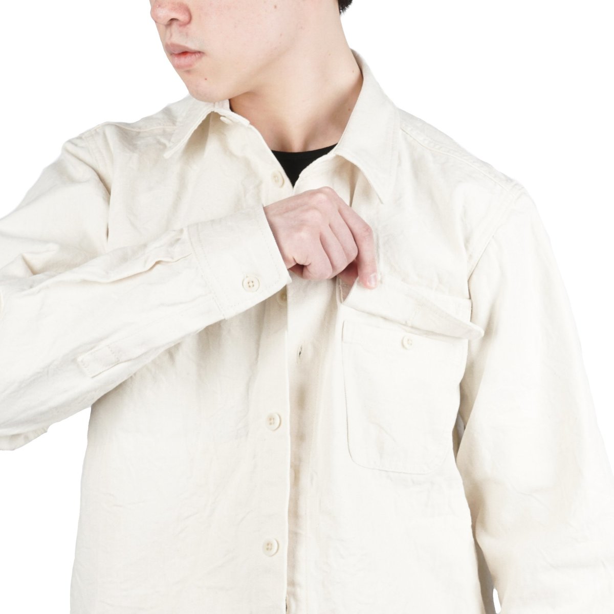 Snow Peak OKAYAMA OX WORK SHIRT - ECRU | Garmentory