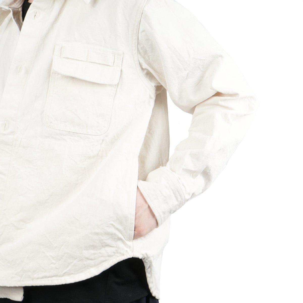Snow Peak OKAYAMA OX WORK SHIRT - ECRU | Garmentory