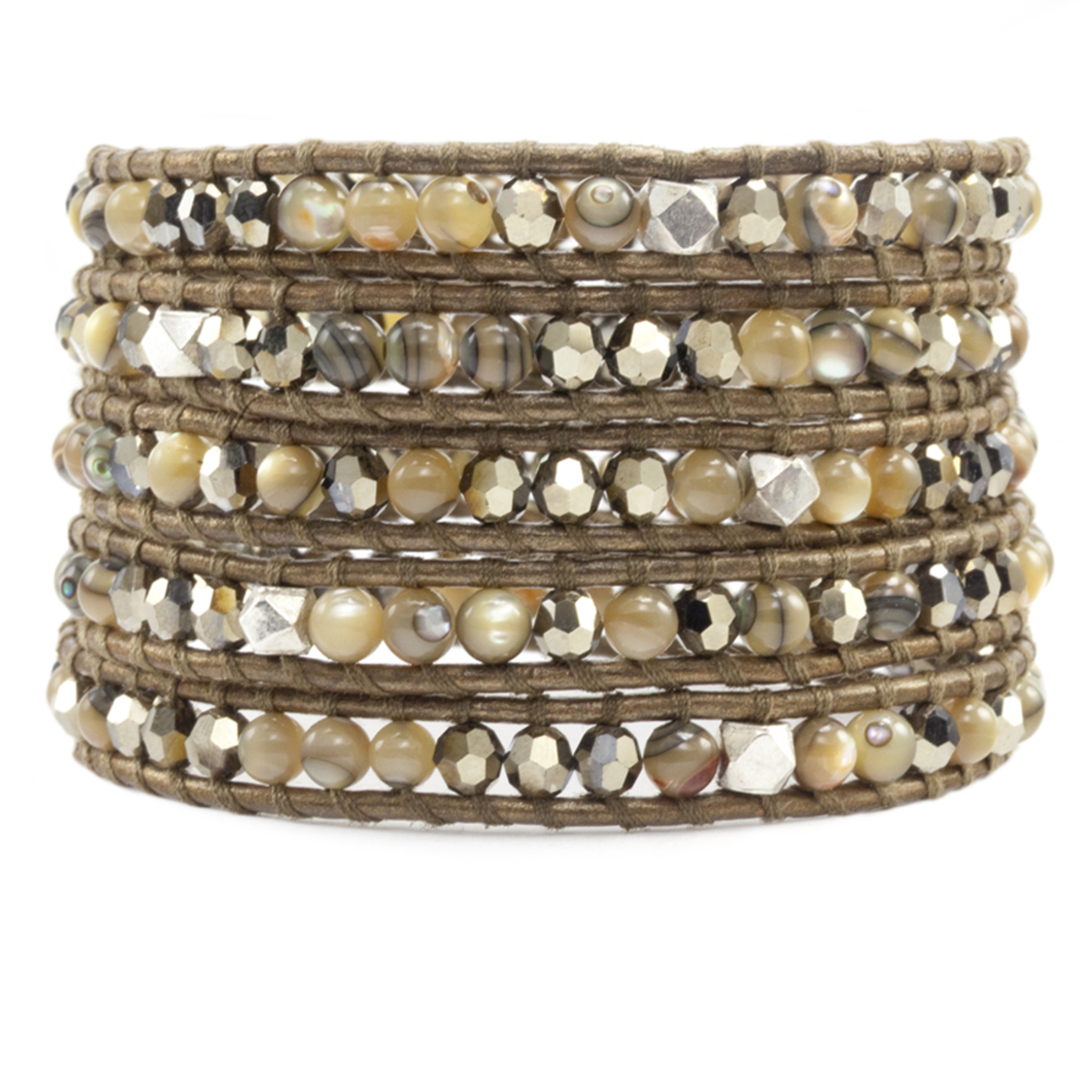 Chan Luu Swarovski bracelet abalone multi stones Garmentory