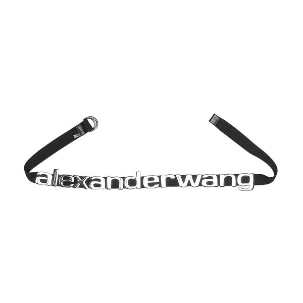 ALEXANDER WANG Logo Belt ホワイト/ブラック Alexander Wang Metal Letters Belt in Black | Lyst