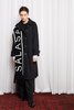 SALASAI SCIFI SCARF - BLACK MERINO KNIT - Thumbnail 1
