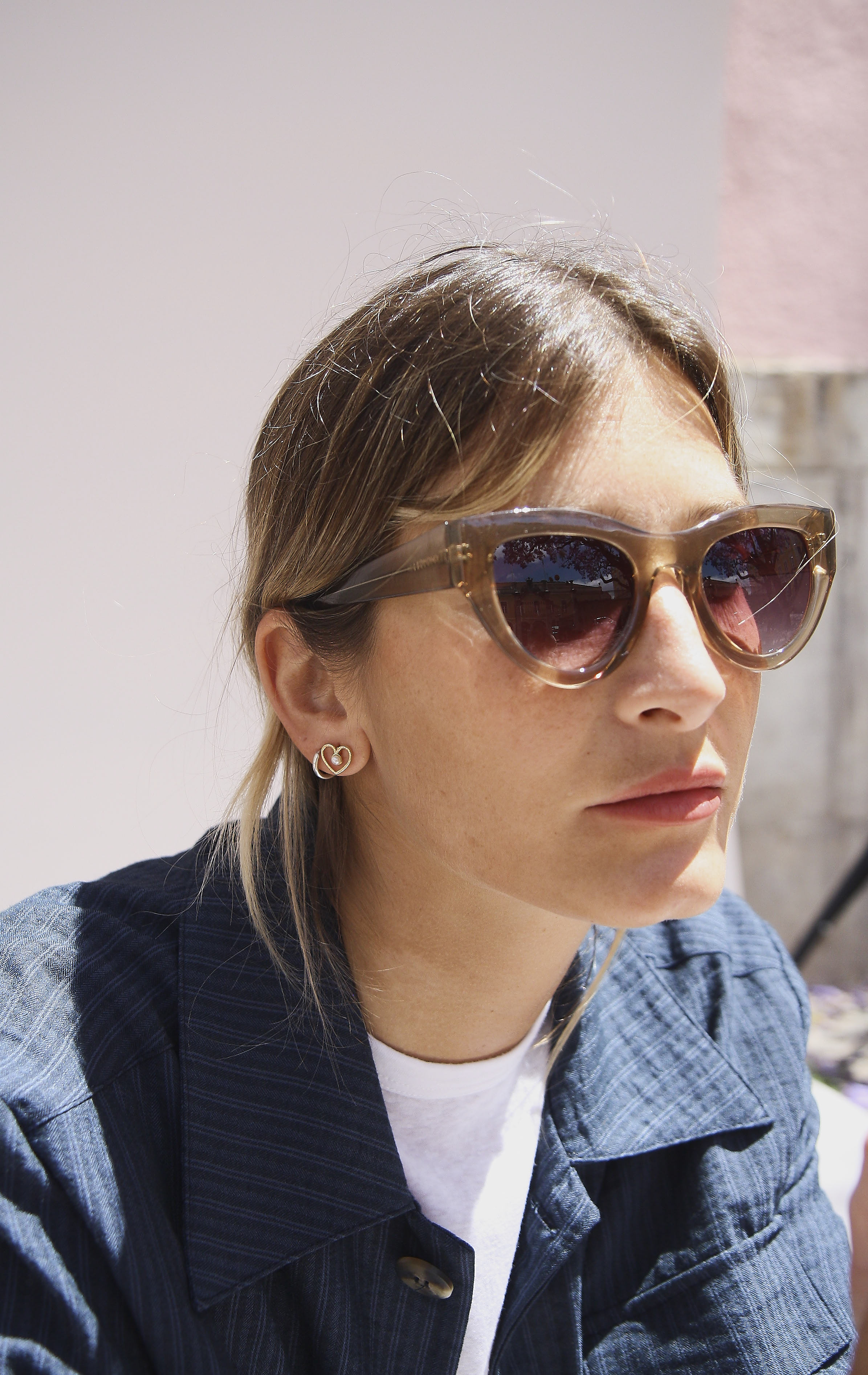 KOMONO Phoenix Cat Eyes Sunglasses - Latte | Garmentory