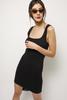 Lush RACHEL RIBBED MINI DRESS - black - Thumbnail 4