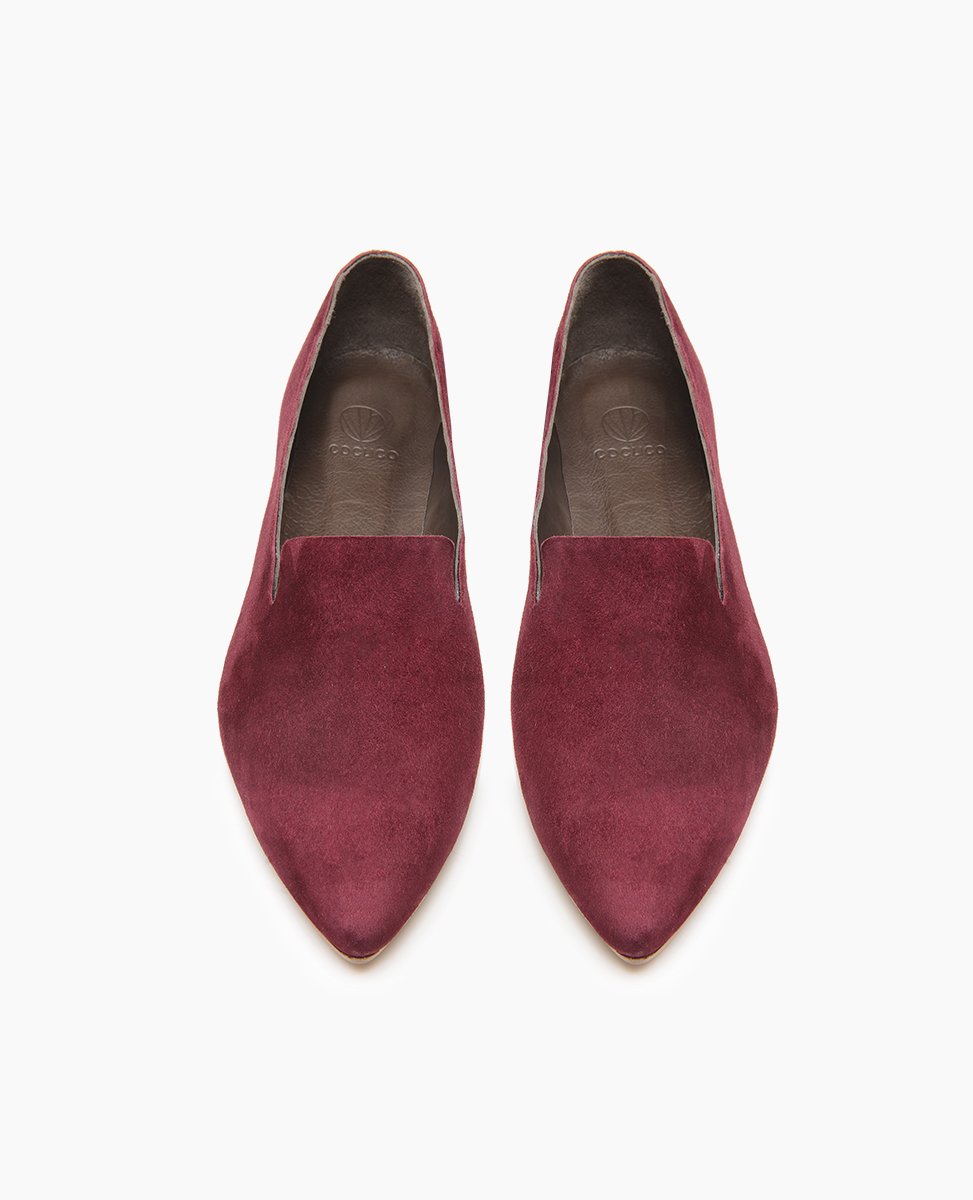 Escarpins Coclico Wumo Raisin - Pointure 37.5 - Cuir Violet - Neuf En Boîte (valeur 350$)
