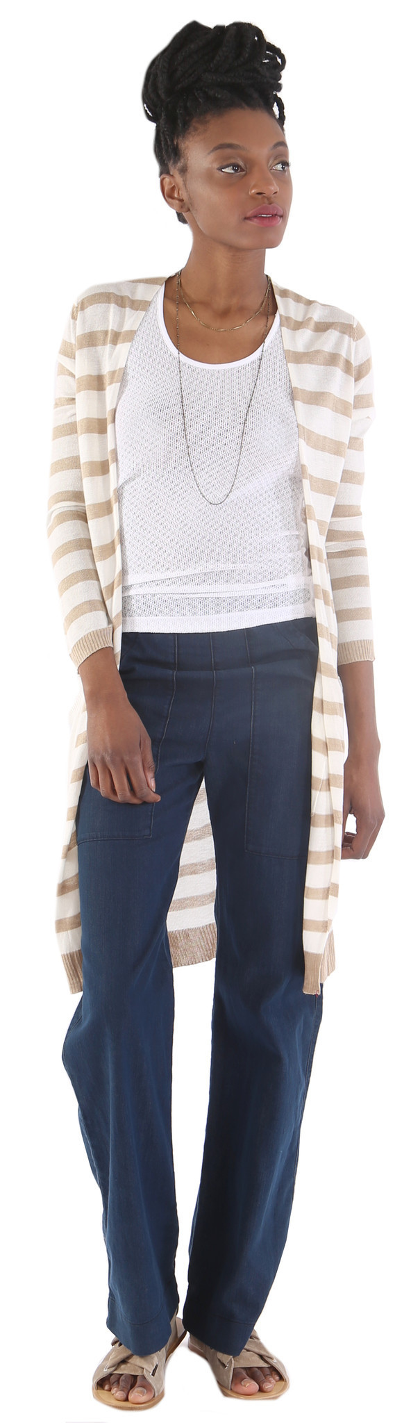 Michael Farrell Stripe Cardigan Michael Farrell Stripe Cardigan