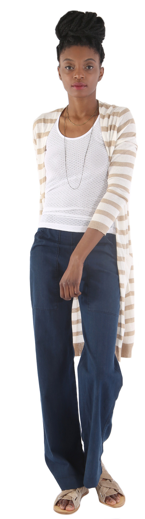 Michael Farrell Stripe Cardigan Michael Farrell Stripe Cardigan