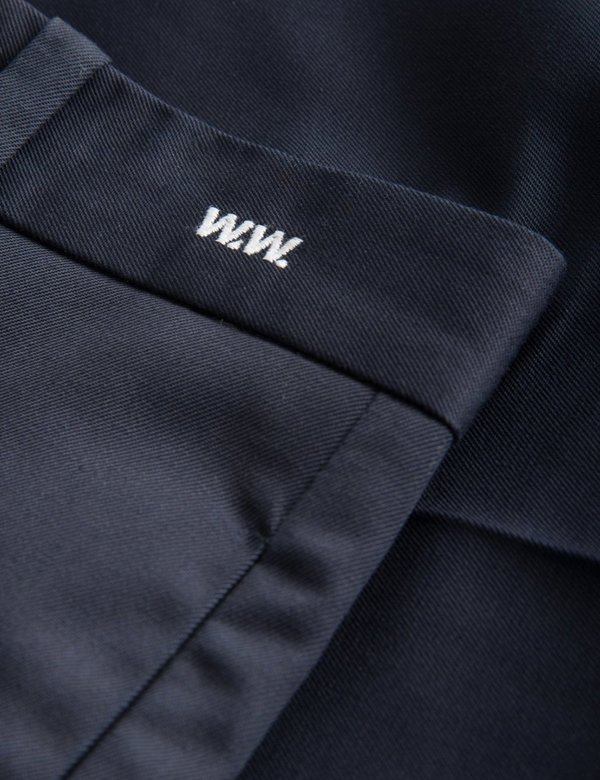 Wood Wood Tristan Trousers - Dark Navy Blue