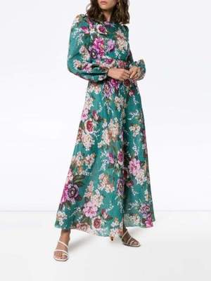 knee length dresses for ladies Zimmermann Allia Cut out Long Dress Leopard Print Size 3 (Size 12-14) main image 0