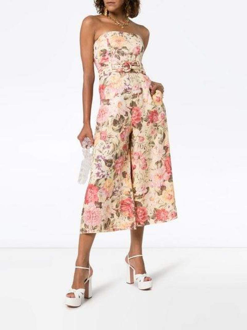 オールインワン・サロペット ZIMMERMANN Woman Jumpsuits Multicolor 4235YSS253 SPLI Multicolored ascension graphic-print jumpsuit Zimmermann