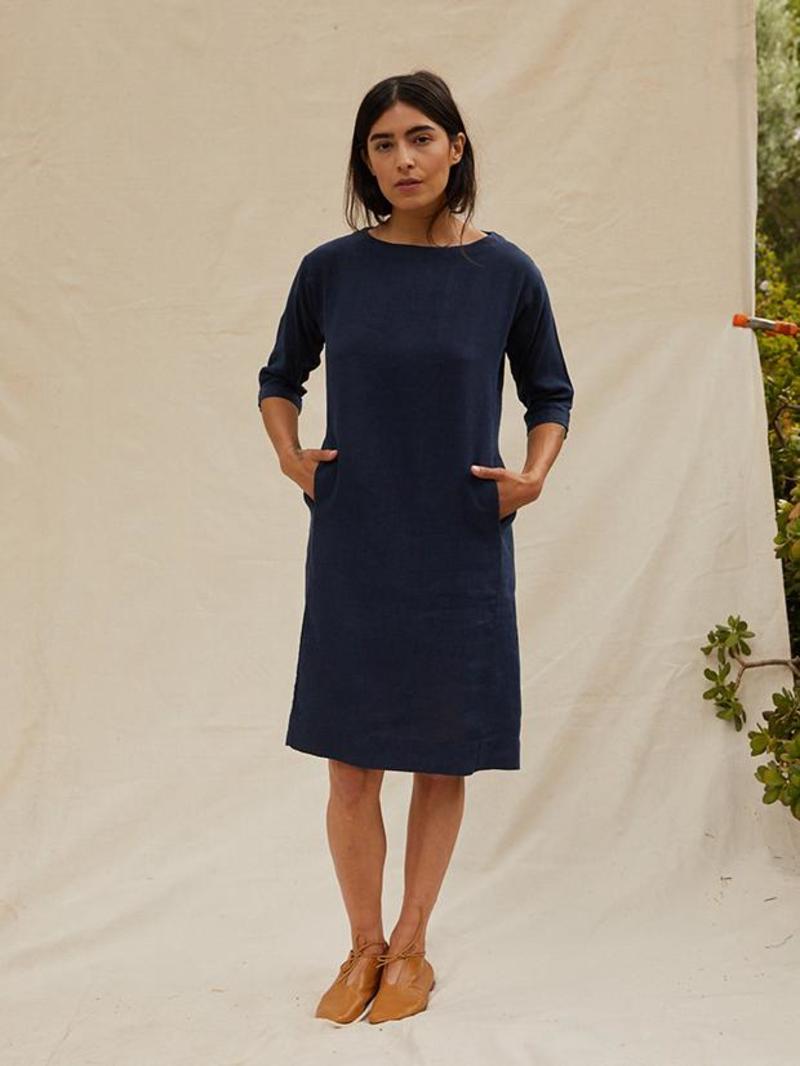 chinese dress ladies Nico Linen Top & Skirt Set – KAANJJ main image 0