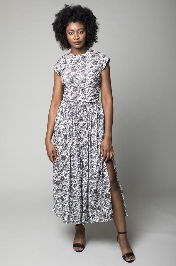 Rachel Comey Montecito Dress - Brown Liberty Lawn | Garmentory