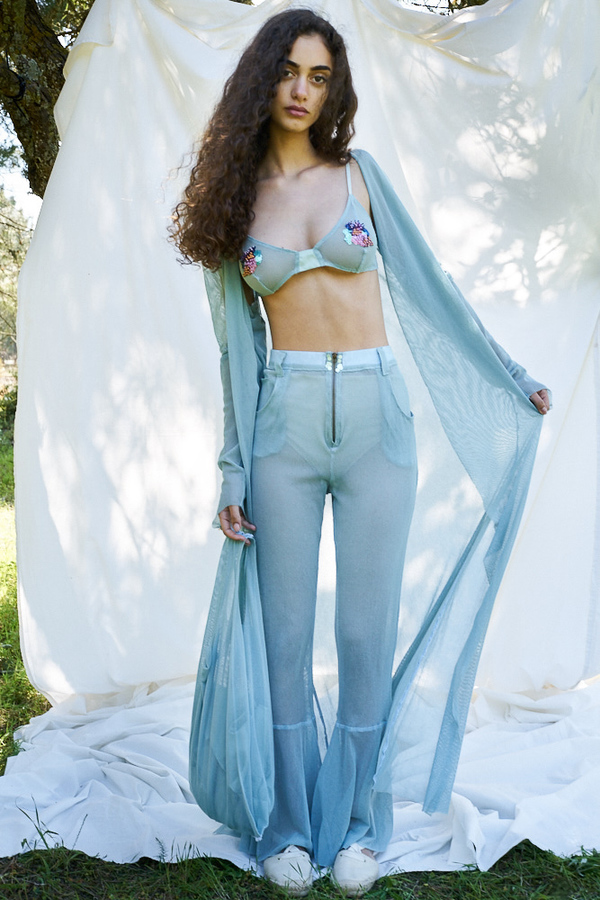 SIZ NORI CARDIGAN - Turquoise SIZ NORI CARDIGAN - Turquoise