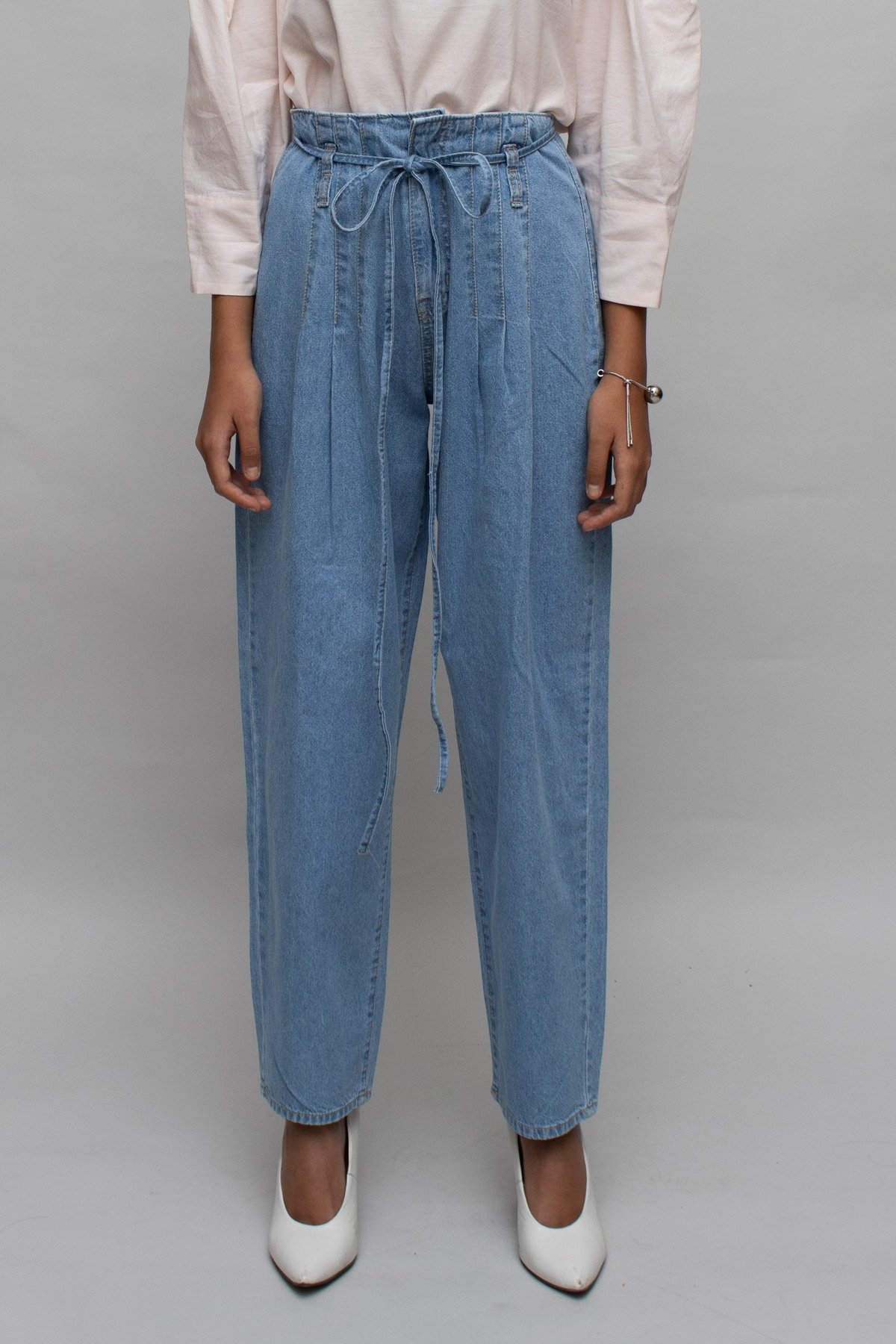 Mittoshop Pintuck Detail High Rise Pants