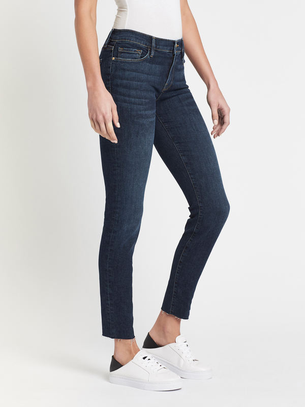 frame le skinny de jeanne raw edge