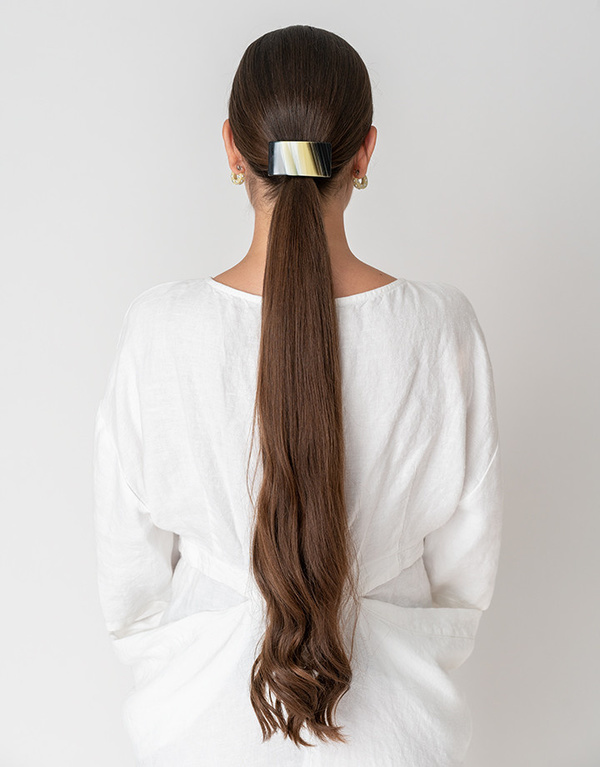 Rachel Comey Rosellini Barrette - Striped Shell Rachel Comey Rosellini Barrette - Striped Shell