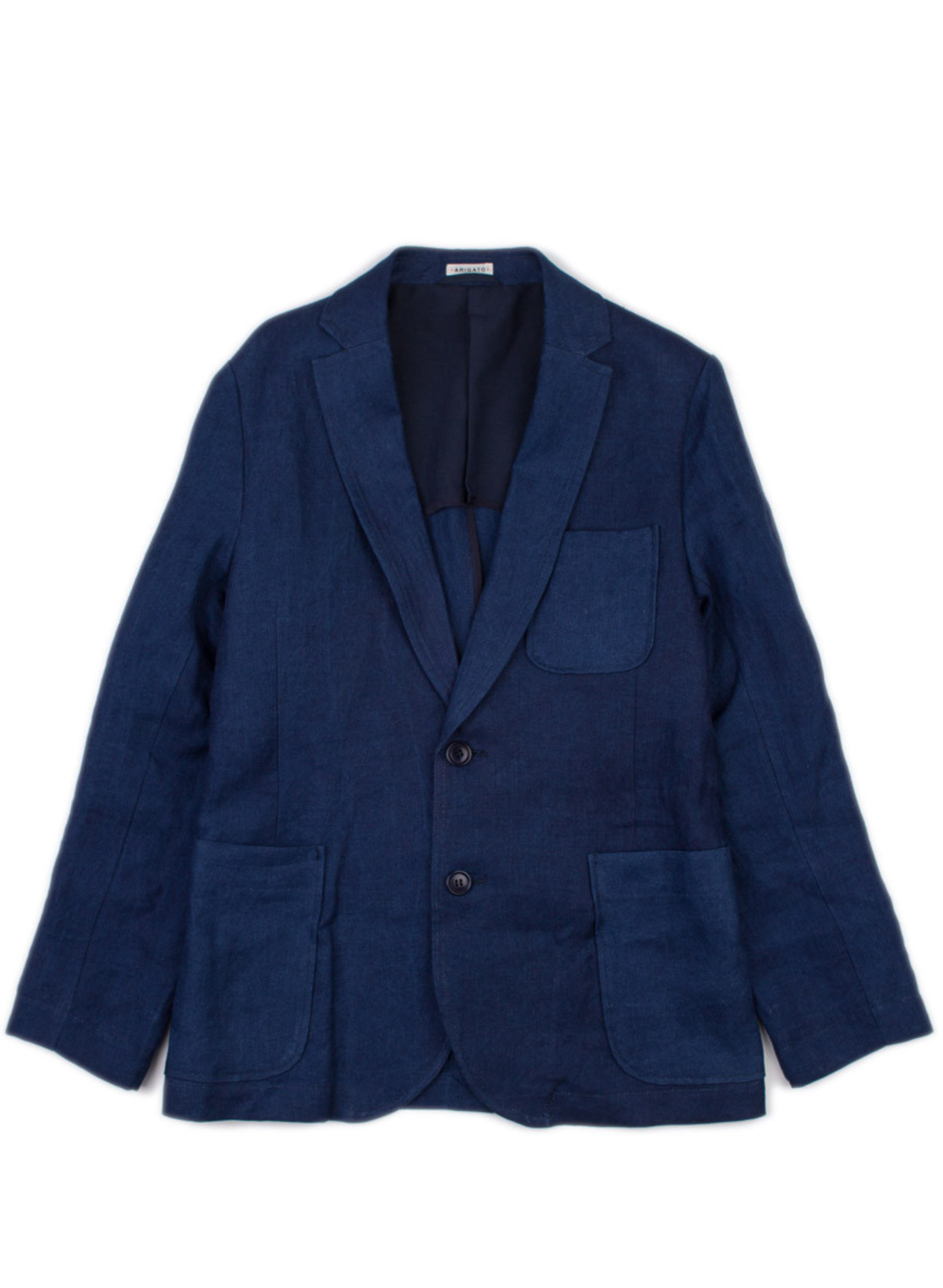 Men's Blue Blue Japan Linen Twill 2 Button Jacket | Garmentory