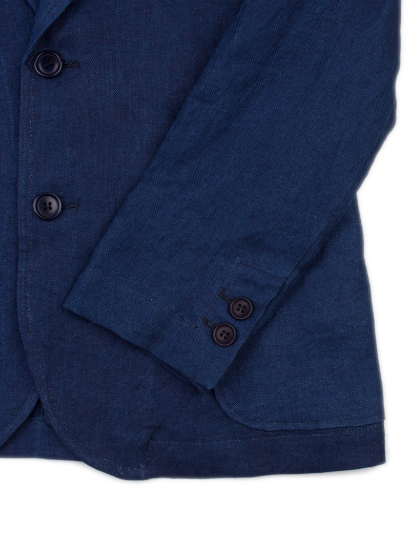 Men's Blue Blue Japan Linen Twill 2 Button Jacket | Garmentory