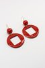 Pedrusco Cuba Earrings - Red - Thumbnail 2